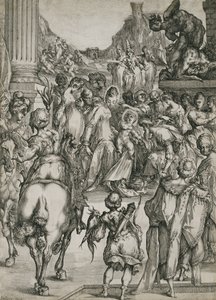 A mágusok imádása, 1614-1717 (metszet metszet) alkotó: Jacques Bellange