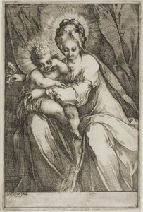 A szűz és a gyermek rózsával alkotó: Jacques Bellange