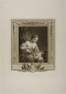 Ámor oktatása (metszet) alkotó: Jacques Bouillard