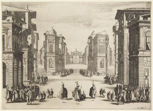 1. felvonás, a Soliman sorozatból alkotó: Jacques Callot