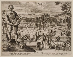 Április, a „Hónapok” sorozatból alkotó: Jacques Callot