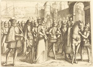 Érkezés Valenciába alkotó: Jacques Callot