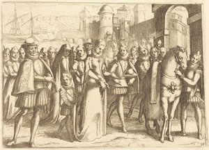 Érkezés Valenciába alkotó: Jacques Callot