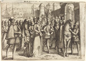 Érkezés Valenciába [recto] alkotó: Jacques Callot
