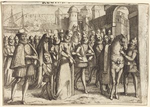 Érkezés Valenciába [előlap] alkotó: Jacques Callot