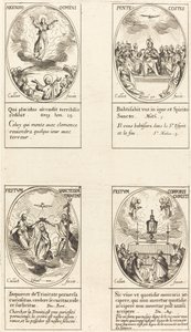 Mennybemenetel, Pünkösd, Szentháromság, Corpus Christi. alkotó: Jacques Callot