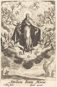 A Szűz attribútumai, 1630-ban vagy utána. alkotó: Jacques Callot
