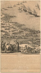 Részlet „A Saint-Martin-i fellegvár ostroma az Île de Ré szigetén” című műből alkotó: Jacques Callot