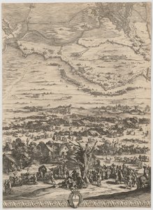 Részlet a „A bredai csata” című műből alkotó: Jacques Callot