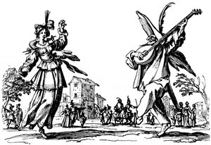 Balls of Sfessania - Jacomo Callot rézkarcaiból. alkotó: Jacques Callot