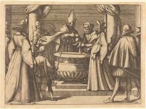 Spanyolország hercegének megkeresztelkedése alkotó: Jacques Callot