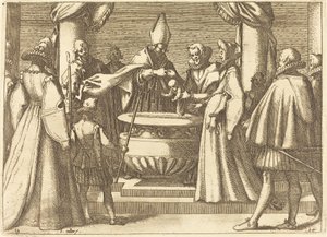 Spanyolország hercegének megkeresztelkedése alkotó: Jacques Callot