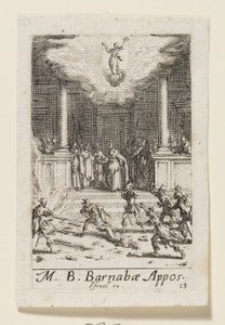 Barnabás apostol (Barnabae Apost.) alkotó: Jacques Callot