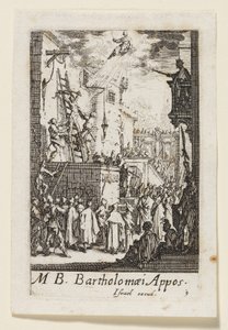 Bertalan apostol (Bartholomaei Apost.) alkotó: Jacques Callot