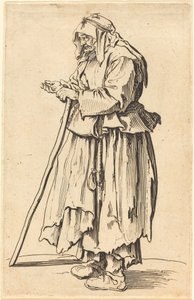 Jótékonysági jótékonysági koldusasszony alkotó: Jacques Callot