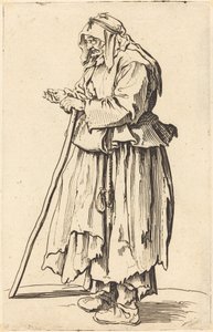 Jótékonysági jótékonysági koldusasszony alkotó: Jacques Callot