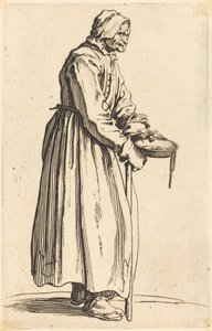 Koldusasszony Pánnal alkotó: Jacques Callot