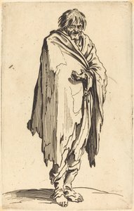 Csupasz fejű és lábú koldus alkotó: Jacques Callot