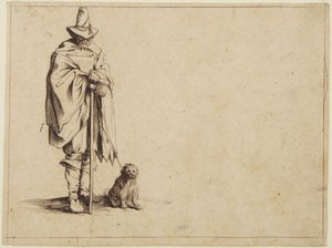 Koldus kutyával alkotó: Jacques Callot