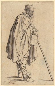Koldus korsóval, „A koldusok” sorozat 6. lapja alkotó: Jacques Callot