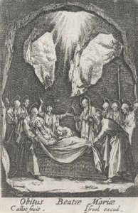 Szűzanya temetése, sz. 12 A Szűz életéből alkotó: Jacques Callot