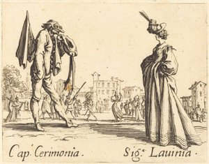 Sapka. Cerimonia és Siga. Lavinia, c. 1622. alkotó: Jacques Callot
