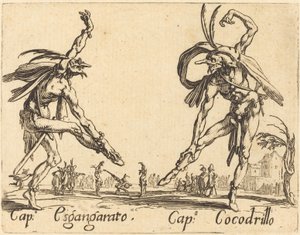 egyik sem Esgangarato és Cap. krokodil alkotó: Jacques Callot