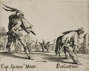 Capitan Spessa Monti – Begattino, 10. lemez a Balli di Sfessaniától alkotó: Jacques Callot
