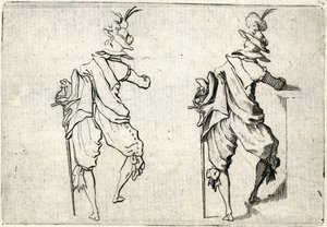 Különböző figurák capricciói alkotó: Jacques Callot