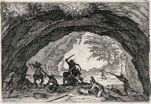 Különböző figurák capricciói alkotó: Jacques Callot