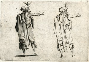 Különböző figurák capricciói alkotó: Jacques Callot