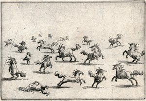 Különböző figurák capricciói alkotó: Jacques Callot