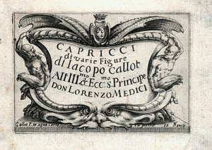 Különböző figurák capricciói alkotó: Jacques Callot