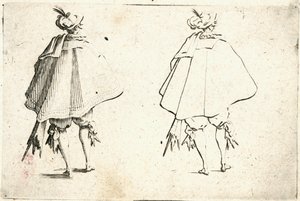 Különböző figurák capricciói alkotó: Jacques Callot