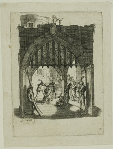 A tövisekkel megkoronázott Krisztus, A kis szenvedélyből alkotó: Jacques Callot