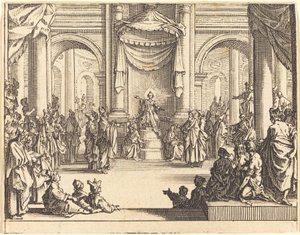 Krisztus vitatkozik az orvosokkal alkotó: Jacques Callot