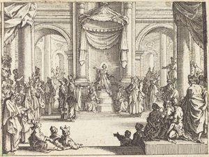 Krisztus vitatkozik az orvosokkal alkotó: Jacques Callot