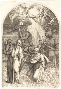 Krisztus a vízen jár [második lemez] alkotó: Jacques Callot