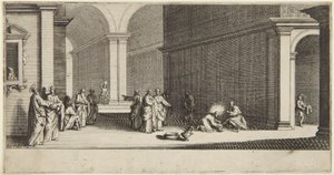 Krisztus megmossa az apostolok lábát alkotó: Jacques Callot
