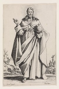 Krisztus a nagy apostolokból, 1631 alkotó: Jacques Callot
