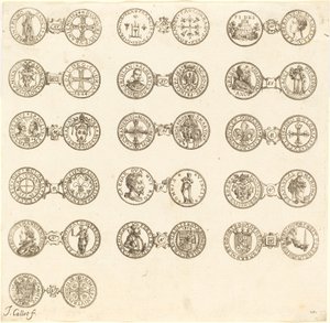 Érmék [10. tábla] alkotó: Jacques Callot