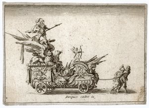 Combat a la barriere. Metszet Egy szekér. Meaume 490-503 ... (metszet) alkotó: Jacques Callot
