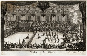 Combat a la barriere: a torna... (metszet) alkotó: Jacques Callot