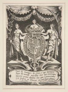 Harc? la Barri?re, Frontispiece, The Arms of Lorraine-Chevreuse alkotó: Jacques Callot