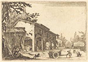 Egy farm udvara alkotó: Jacques Callot