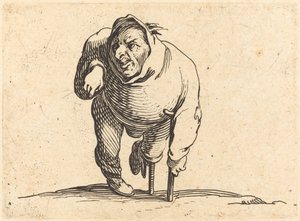 Mankóval és fa lábbal rokkant alkotó: Jacques Callot