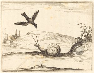 Varjú és csiga alkotó: Jacques Callot