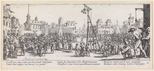 Kínzás az akasztófánál alkotó: Jacques Callot