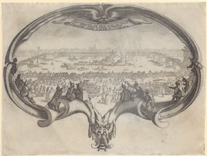 Részlet a „Monseigneur Henry de Lorraine bevonulása” című műből, a „A lovagi torna” című sorozat 10. lapja alkotó: Jacques Callot