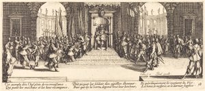 Jutalmak kiosztása alkotó: Jacques Callot
